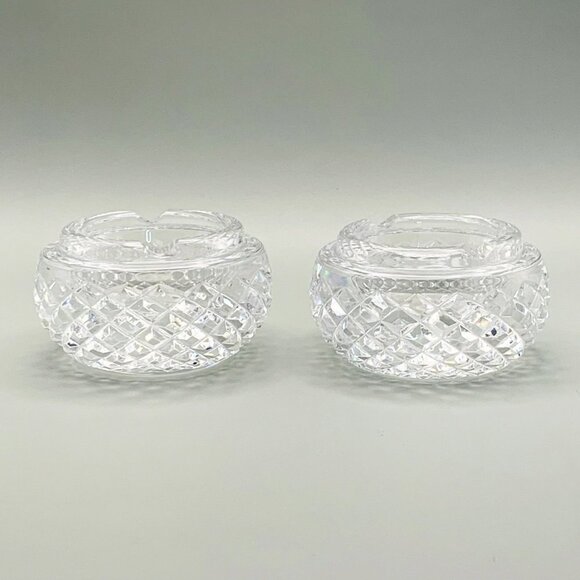 Vintage Waterford Cut Crystal Ashtray Set - Picture 2 of 11